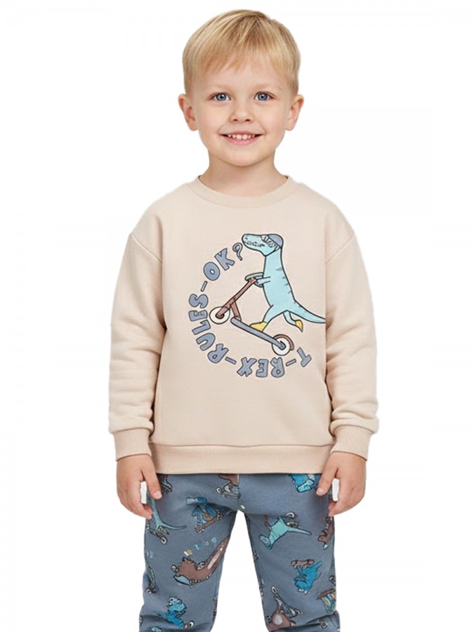 TRAX Παιδική Φόρμα για αγόρια 1-6 ετών #48927 Μπισκότο TRAX Παιδική Φόρμα για αγόρια 1-6 ετών #48927 Μπισκότο