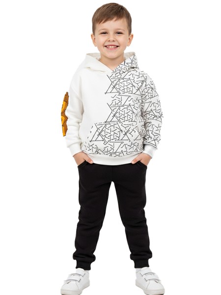 TRAX Παιδική Φόρμα για αγόρια 1-6 ετών #48938 Εκρού