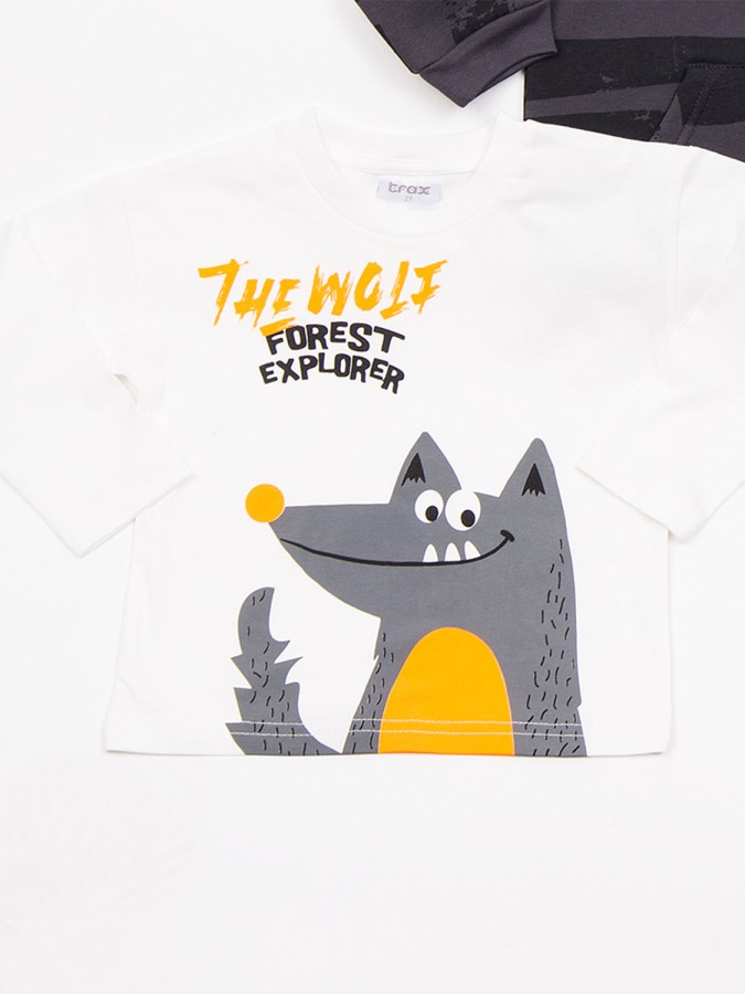 TRAX Παιδικό Σετ 3τμχ με ζακέτα & μπλούζα για αγόρια 1-6 ετών #48945 Ανθρακί TRAX Παιδικό Σετ 3τμχ με ζακέτα & μπλούζα για αγόρια 1-6 ετών #48945 Ανθρακί