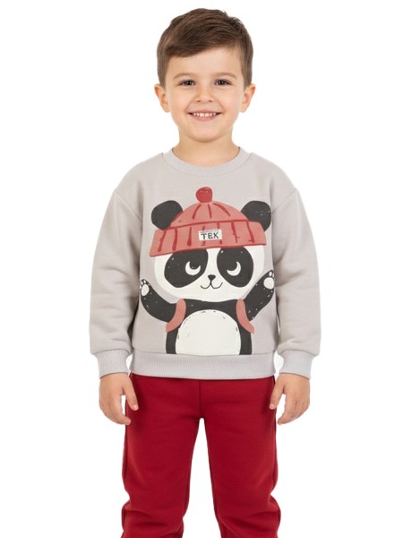 TRAX Παιδική Φόρμα για αγόρια 1-6 ετών #48952 Stone