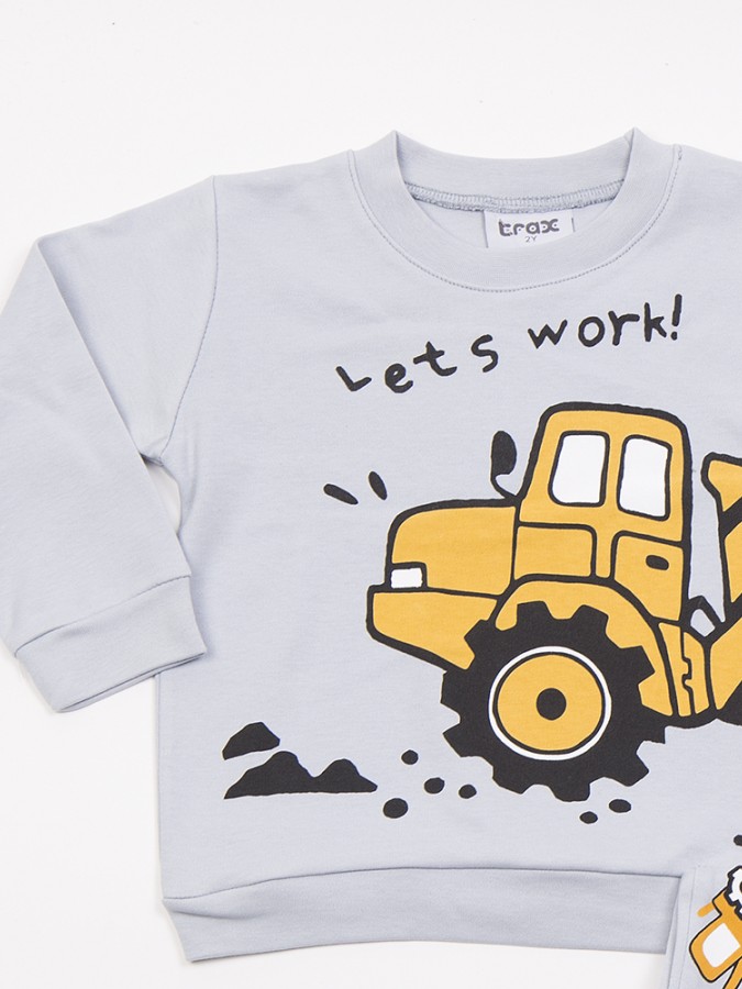 TRAX Bebe Πυτζάμα Χειμωνιάτικη για αγόρι 1-6 ετών #48993 Γκρι TRAX Bebe Πυτζάμα Χειμωνιάτικη για αγόρι 1-6 ετών #48993 Γκρι