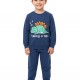 TRAX Bebe Πυτζάμα Χειμωνιάτικη για αγόρι 1-6 ετών #48995 Μπλε