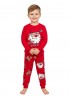 TRAX Bebe Πυτζάμα Χριστουγεννιάτικη για αγόρι 1-6 ετών #48996 Κόκκινο
