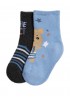 YSABEL MORA Βρεφικές Κάλτσες Ισοθερμικές σετ 2 ζεύγη #52827 Μαύρο-Γαλάζιο