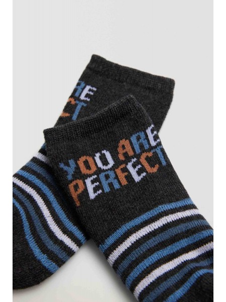 YSABEL MORA Βρεφικές Κάλτσες Ισοθερμικές σετ 2 ζεύγη #52827 Μαύρο-Γαλάζιο