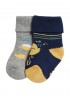 YSABEL MORA Βρεφικές Κάλτσες Ισοθερμικές σετ 2 ζεύγη #52828 Γκρι-Μπλε/κιτρινο
