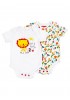 FISHER PRICE Παιδικό Ζιπουνάκι Κοντό Μανίκι με Σχέδιο 2ΤΕΜ #FP10052 Λευκά